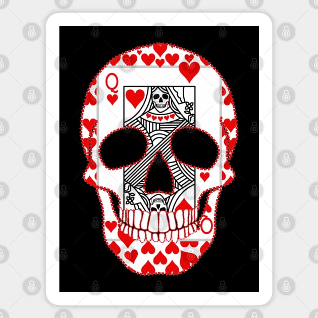 Queen Skull Sticker by Nuletto